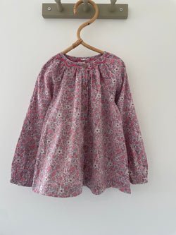 Preloved bluse/tunika med smock str. 2 år