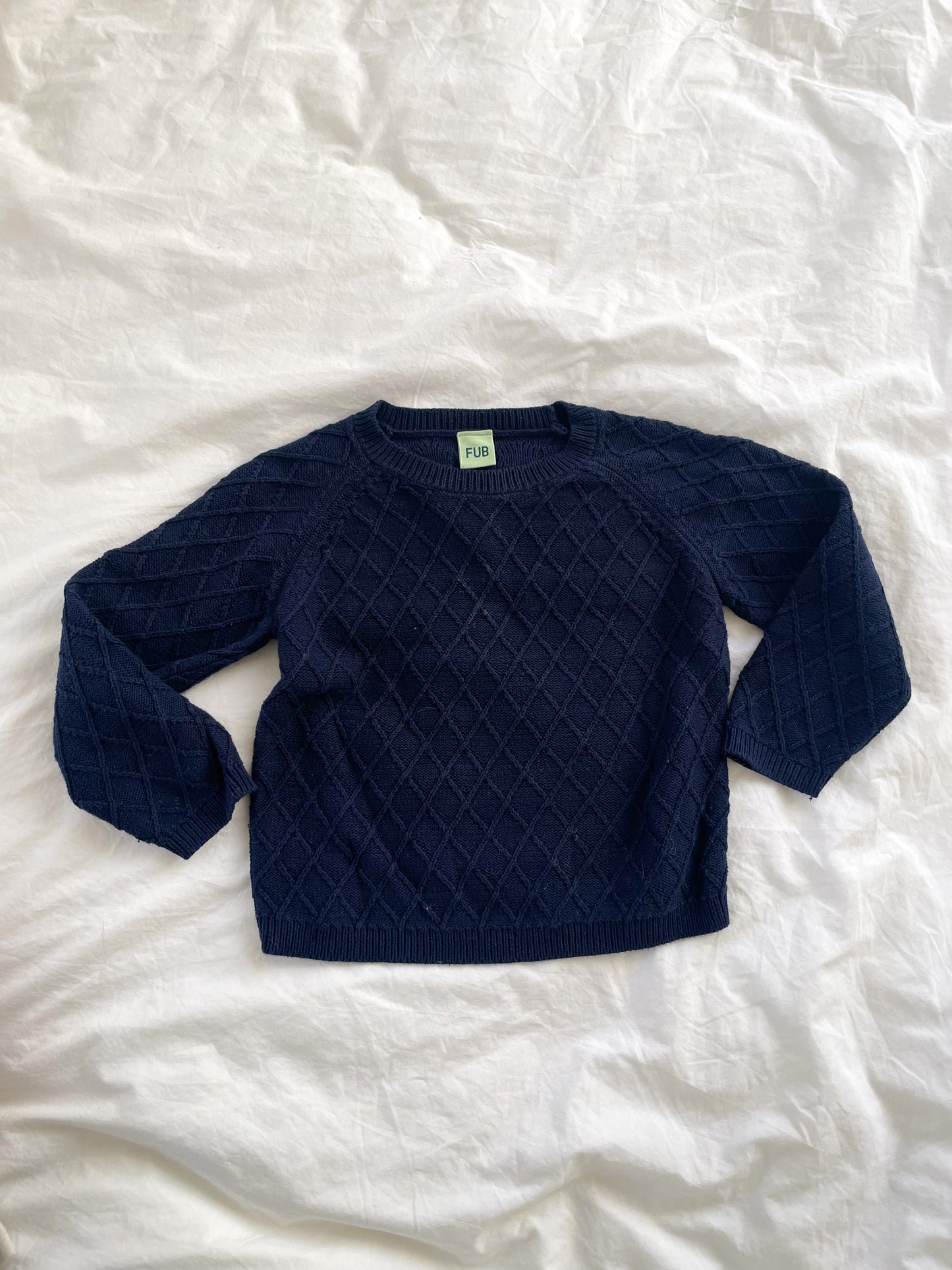 FUB strikket bluse i bomuld str. 98-104