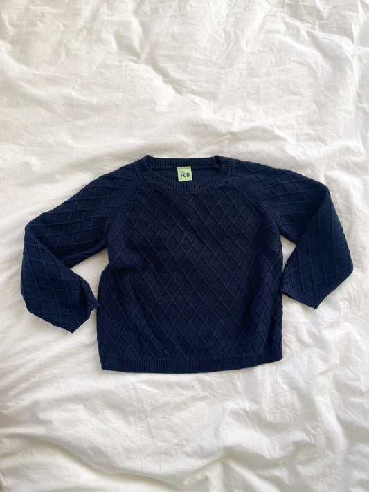 FUB strikket bluse i bomuld str. 98-104