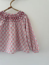 Zara bluse med broderi str. 2 år