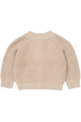 Copenhagen Colors Knitted Classic Rib Cardigan - Beige