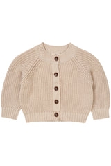 Copenhagen Colors Knitted Classic Rib Cardigan - Beige