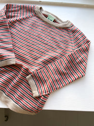 FUB stribet sweater, uld str. 18 mdr