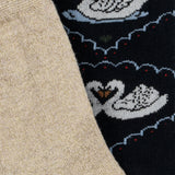Konges Sløjd 2-pak Swan socks - Navy/Glitter