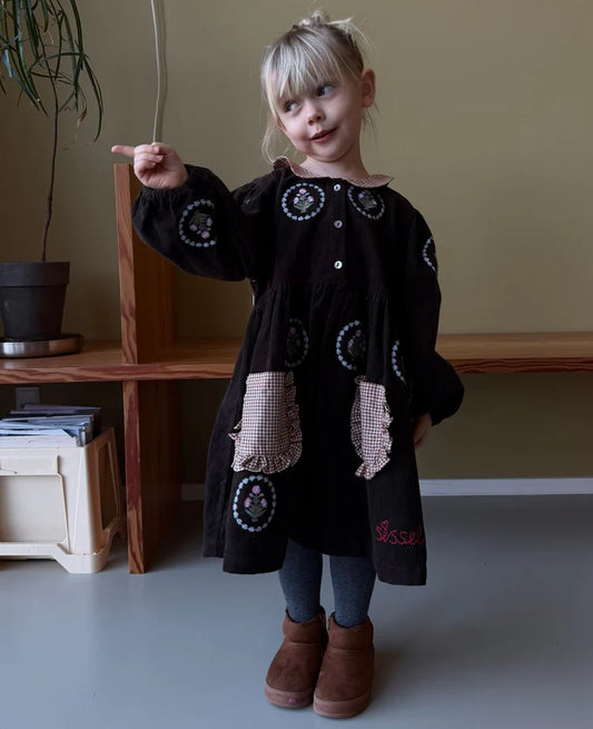 LUNA MINI KJOLE - FUDGE