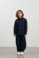 Skall Musling Charlie shirt - Dark navy check
