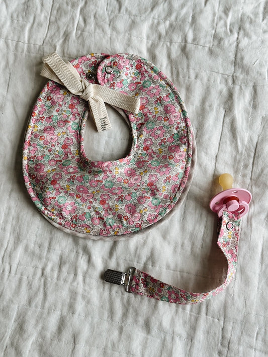 Lalaby Bibi bibs - 2 pak - Pink Betsy