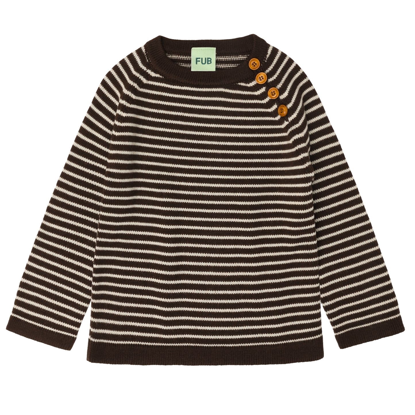 FUB Sweater - Merino - Mocca/Ecru