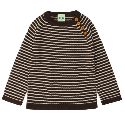 FUB Sweater - Merino - Mocca/Ecru