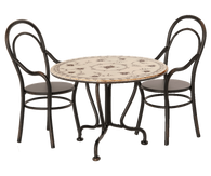 Maileg Miniature Spisebord med 2 stole