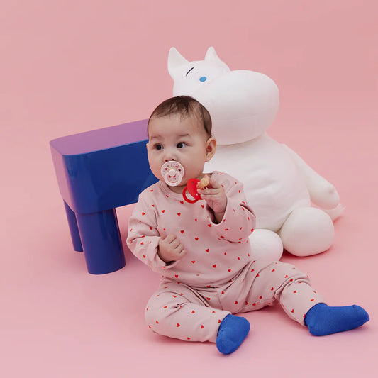 Bibs X Moomin 2-pak sutter Latex Size 2 - Candy Apple Mix