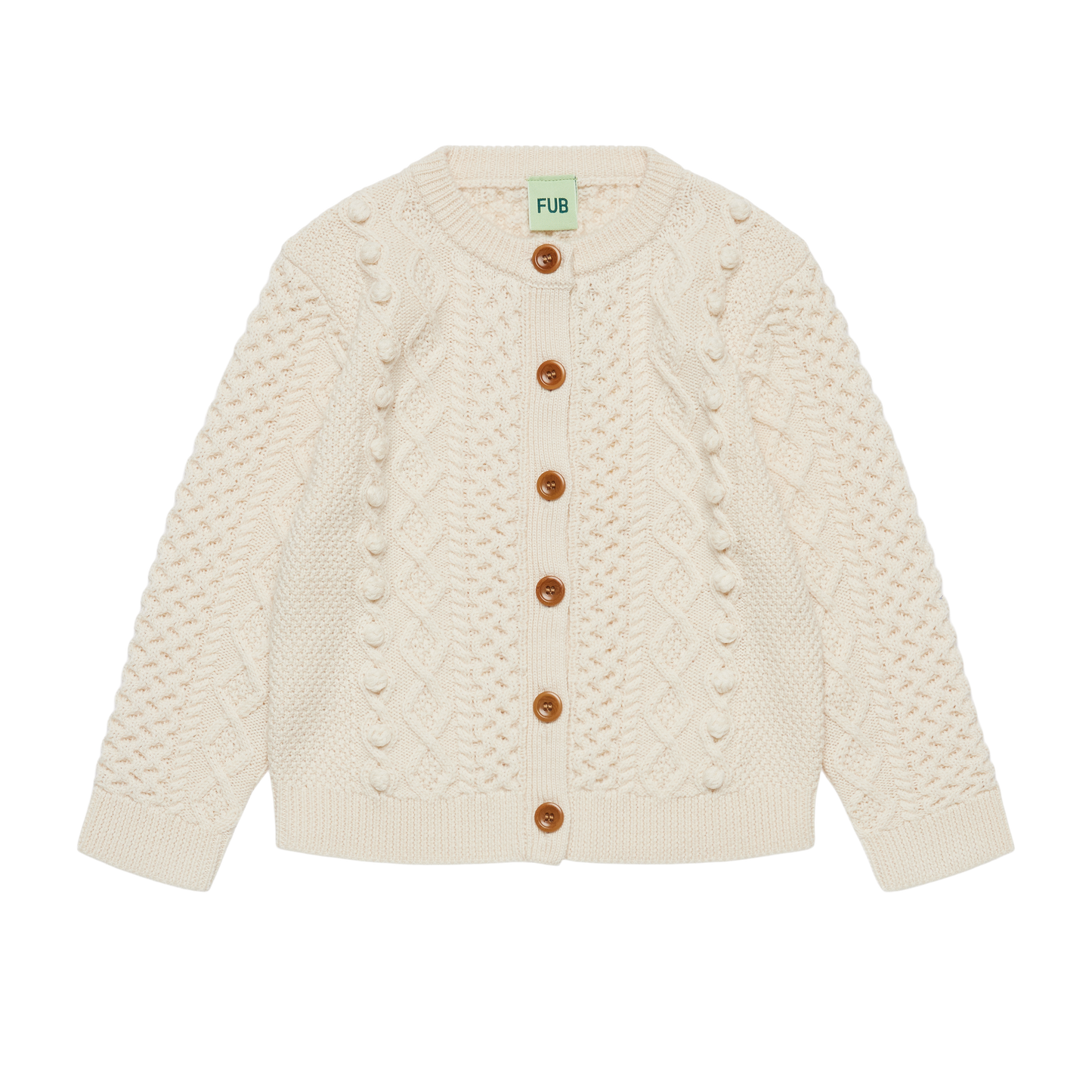 ARAN SWEATER MERINO - ECRU