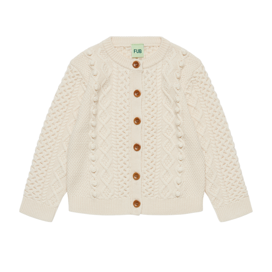 ARAN SWEATER MERINO - ECRU
