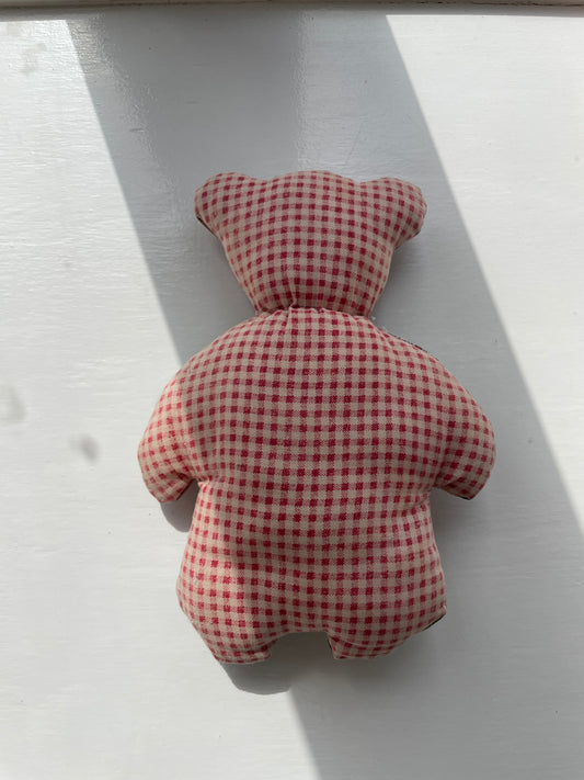 Vintage bamse med smukt print