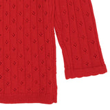 Copenhagen Colors Merino Classic Pointelle Blouse - Red