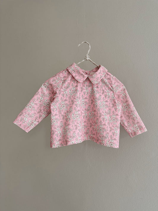 OYA TOP - PINK FLOWER CORD (BABY)