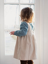 Serendipity baby Spencerkjole i fløjl, Cream