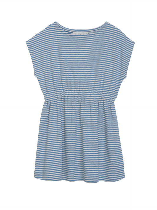 Serendipity Beach Dress Stripe - Azur/Ecru