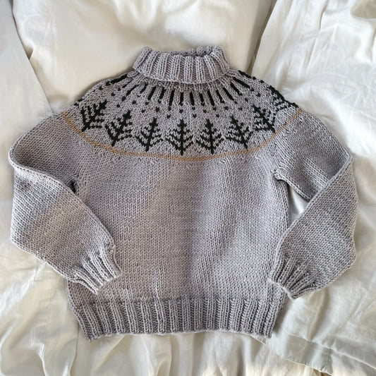 NY Håndstrikket sweater - Merino str. 2-3 år