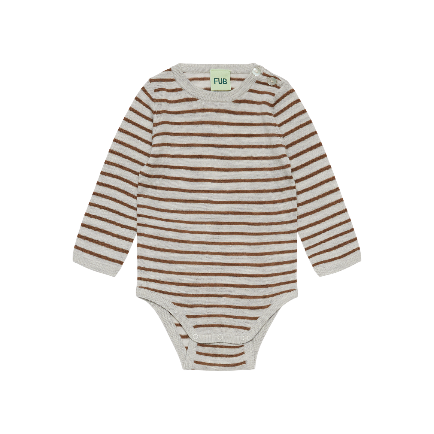 BABY BODY MERINO - LIGHT GREY MELANGE / HAZEL MELANGE