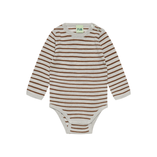 BABY BODY MERINO - LIGHT GREY MELANGE / HAZEL MELANGE