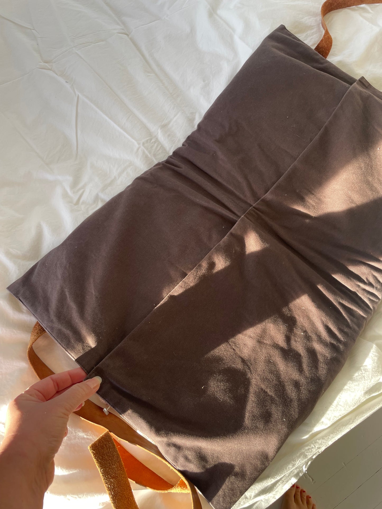 Ida Ising pusletaske med læderstropper