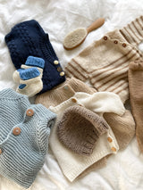 Håndstrikket Seaside sæt, Merino str. 56