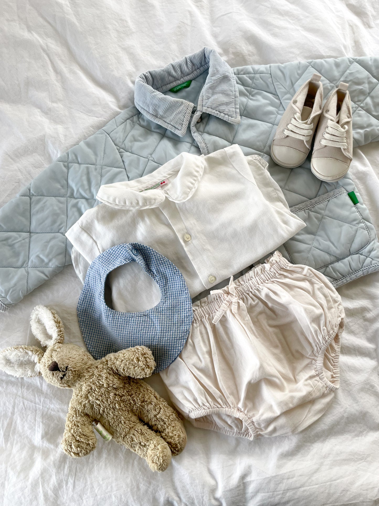 Benetton quiltet jakke str. 86