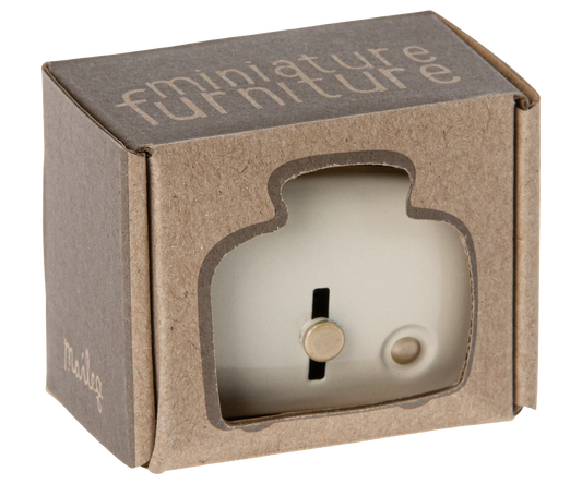 TOASTER MED BRØD MINIATURE - HVID