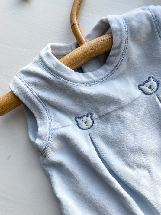 Benetton dragt i velour str. 3-6 mdr