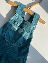 Retro overalls i babyfløjl str. 6-9 mdr