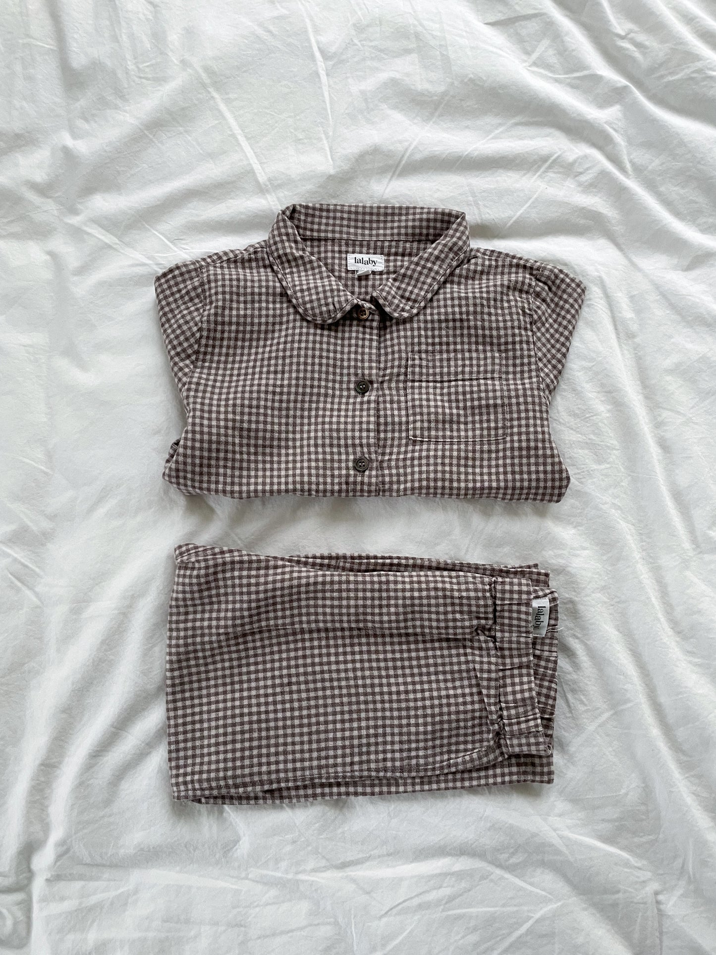 Lalaby ternet pyjamas - mini check - str. 5 år