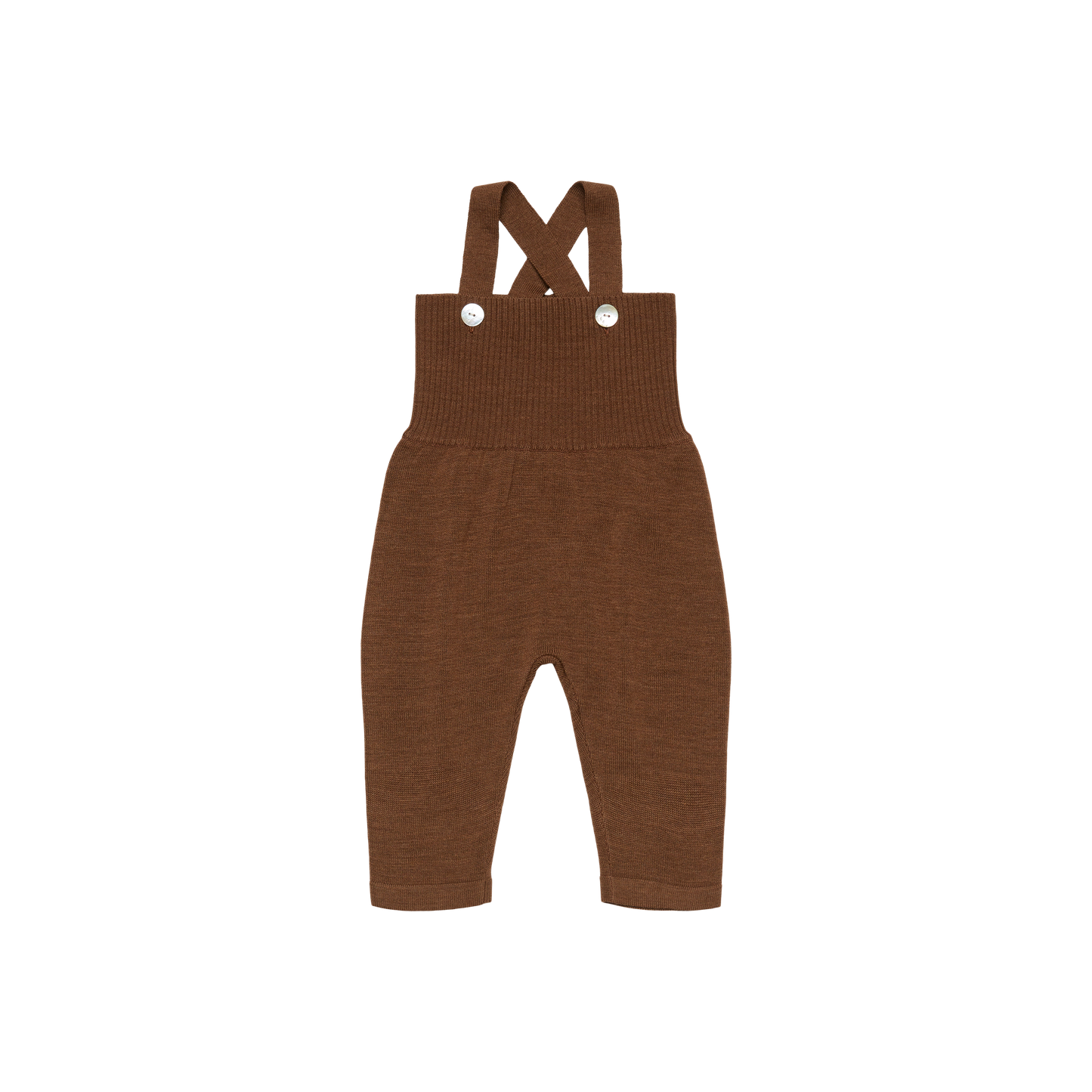 BABY HIGH WAIST OVERALLS - HAZEL MELANGE