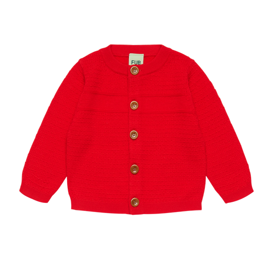 CARDIGAN MERINO - CLASSIC RED