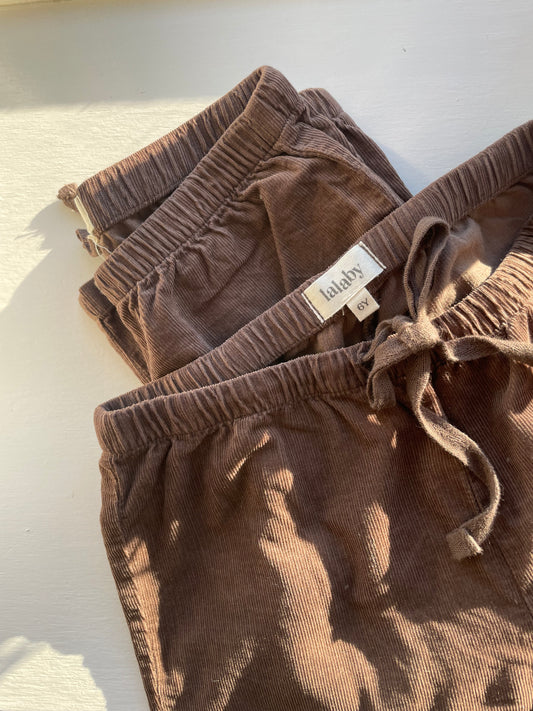 Lalaby Charlie fløjlsbukser - Brown str. 6 år