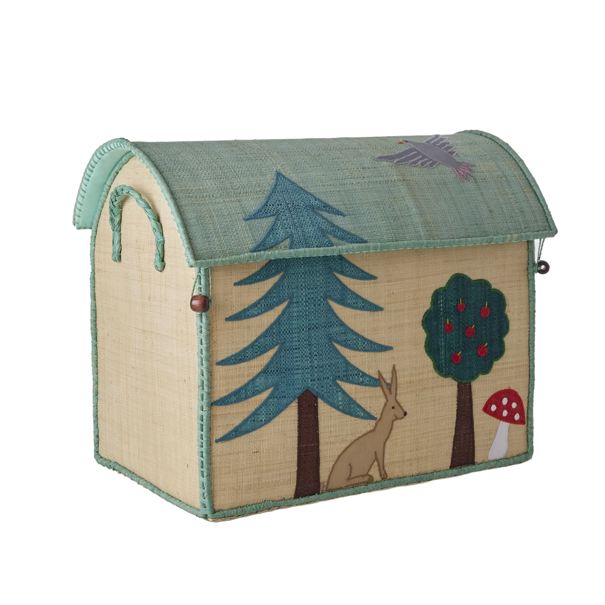 Raffia Opbevaringshus Mellem - Happy Forest Theme