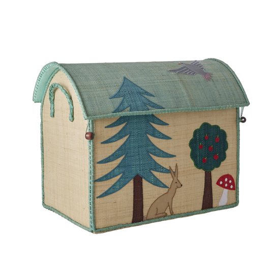 Raffia Opbevaringshus Mellem - Happy Forest Theme