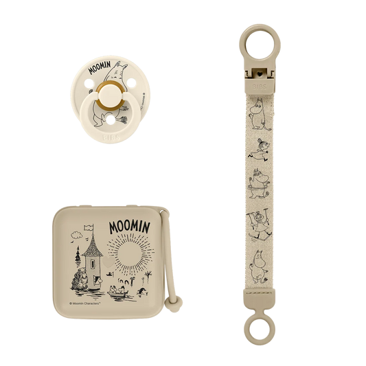 Bibs X Moomin Soothe & Go gaveæske - Vanilla