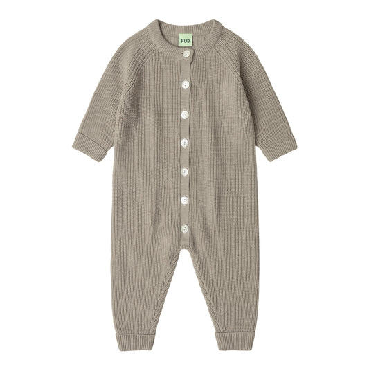 FUB Baby Suit - Merino - Oat Melange
