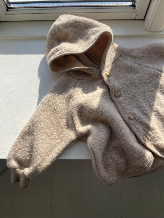 Engel jakke i uldfleece str. 74-80