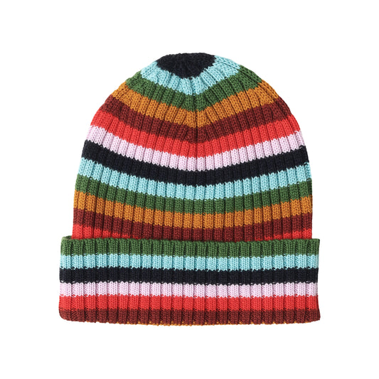 FUB Rib Beanie - Merino - Multi Stripe