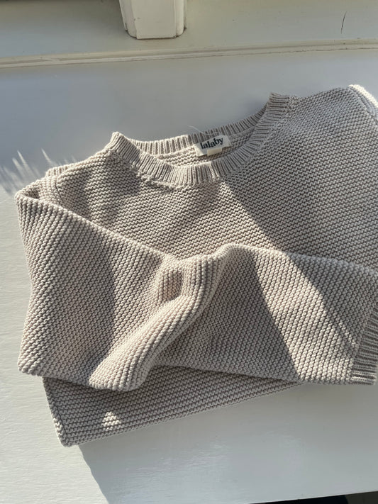 Lalaby Biarritz strikbluse - Cloud str. 3 år
