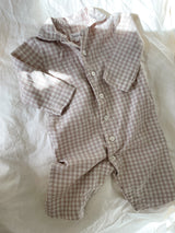 Lalaby Classic Pyjamas dragt, Beige str. 3-6 mdr