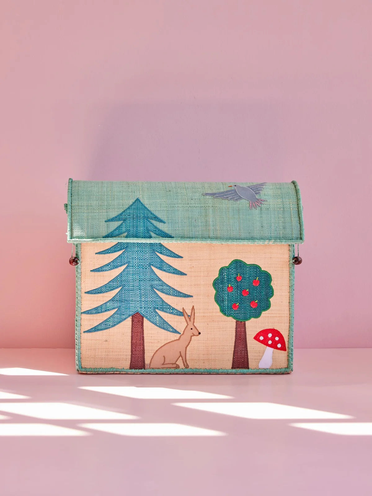 Raffia Opbevaringshus Mellem - Happy Forest Theme