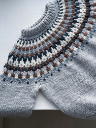 NY Håndstrikket Celeste sweater - Merino str. 2 år