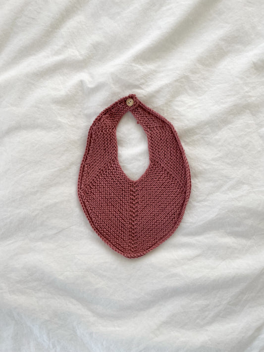 Håndstrikket rosa savlesmæk