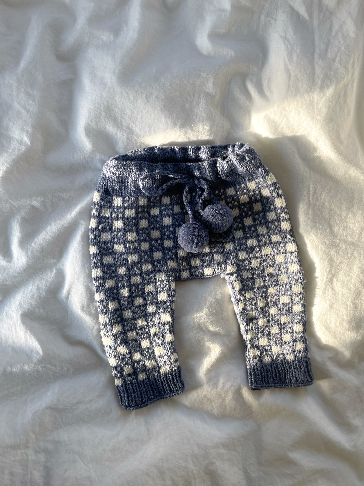 Håndstrikkede bukser, uld str. 62