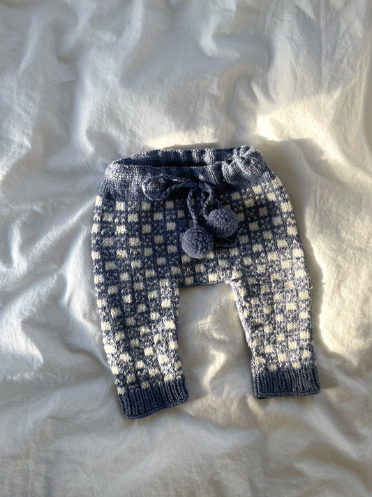 Håndstrikkede bukser, uld str. 62