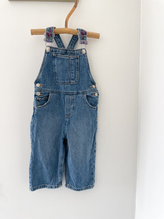 Zara denim overalls