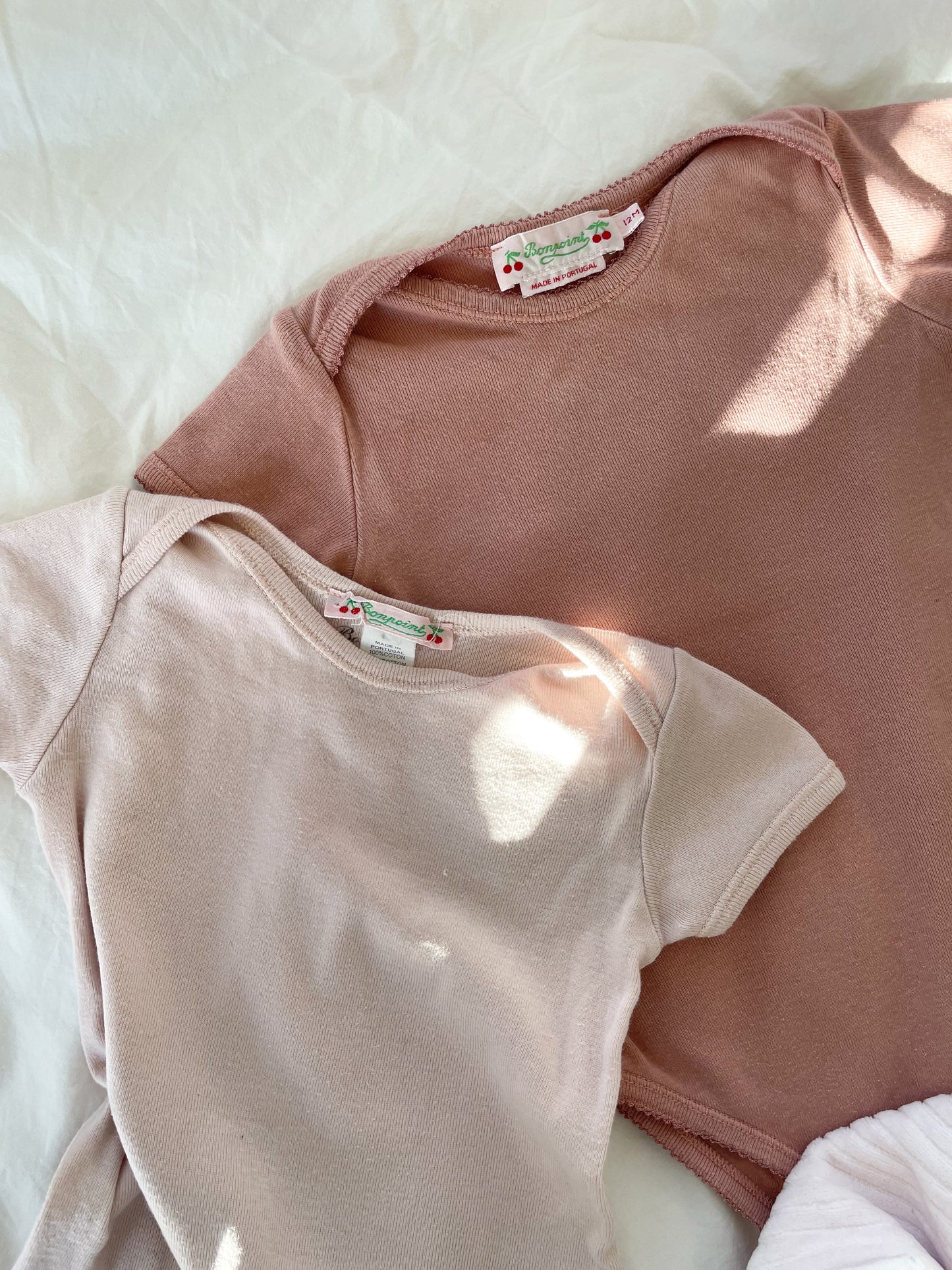 Bonpoint lyserød bodystocking str. 6 mdr